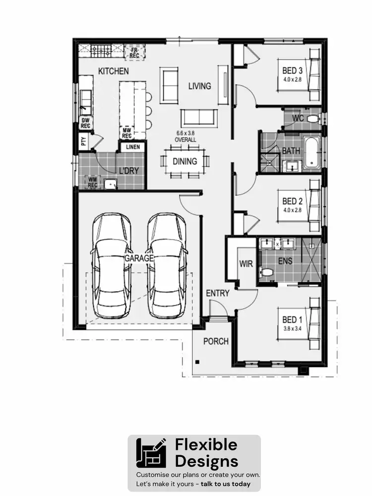 Floorplan of Homely house listing, Lot 57 Ronald Street, Maddingley VIC 3340