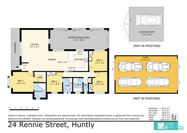 Floorplan of Homely house listing, 24 Rennie St, Huntly VIC 3551
