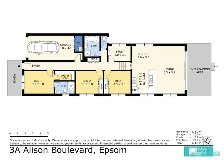 Floorplan of Homely house listing, 3A Alison Bvd, Epsom VIC 3551