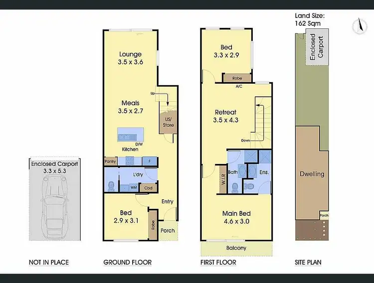 Floorplan of Homely townhouse listing, 13 Courthouse Walk, Doreen VIC 3754