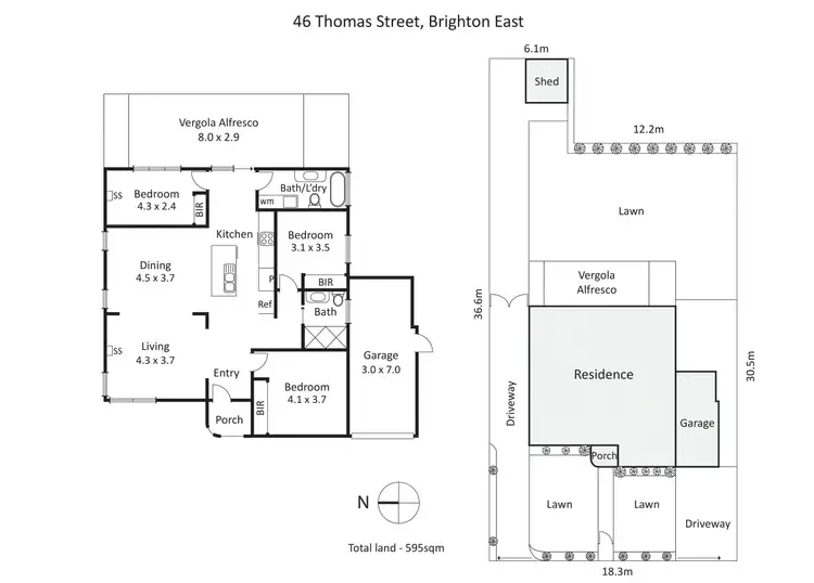 Floorplan of Homely house listing, 46 Thomas St, Brighton East VIC 3187