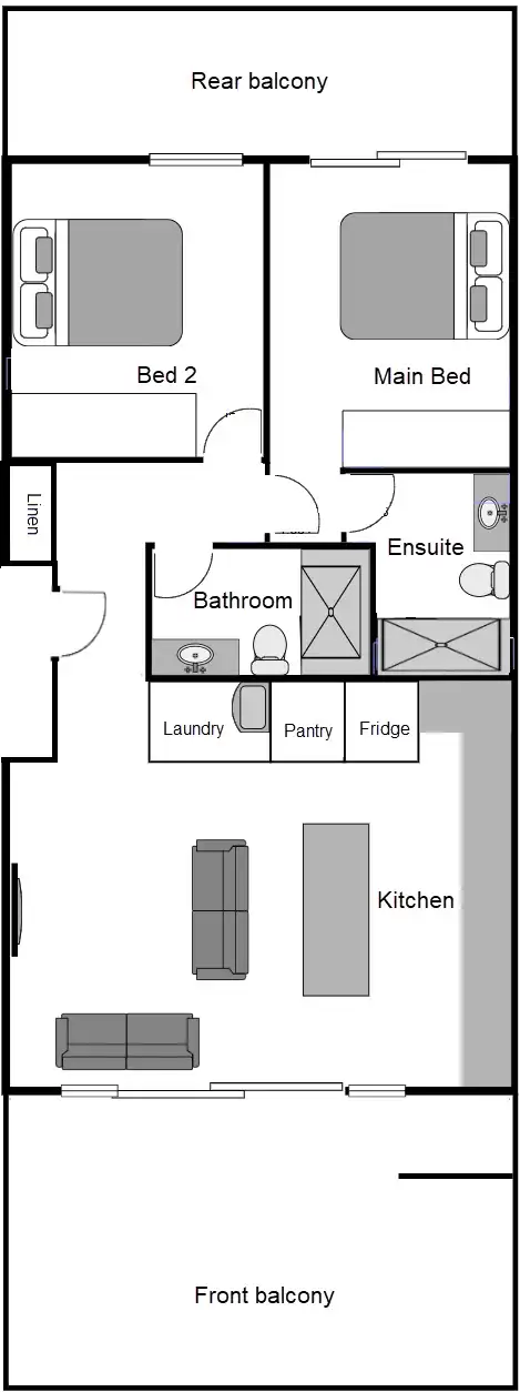 Floorplan of Homely unit listing, Address available on request