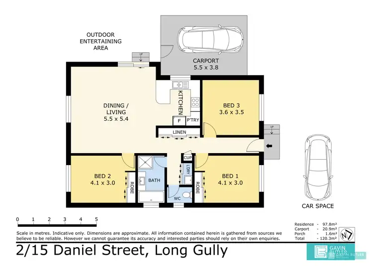 Floorplan of Homely house listing, Unit 2/15 Daniel St, Long Gully VIC 3550