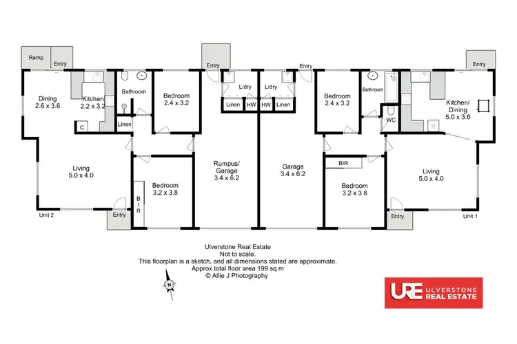 Floorplan of Homely unit listing, 110 Caroline St, East Devonport TAS 7310