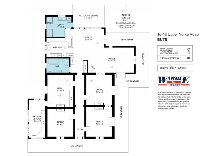 Floorplan of Homely house listing, 16-18 Upper Yorke Rd, Bute SA 5560