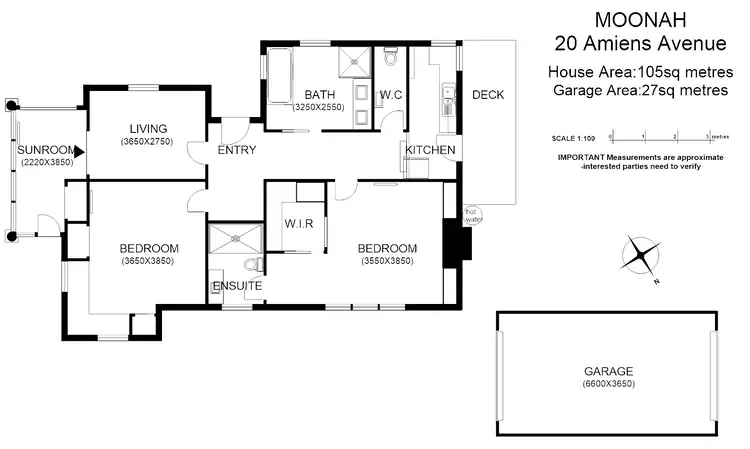 Floorplan of Homely house listing, 20 Amiens Ave, Moonah TAS 7009