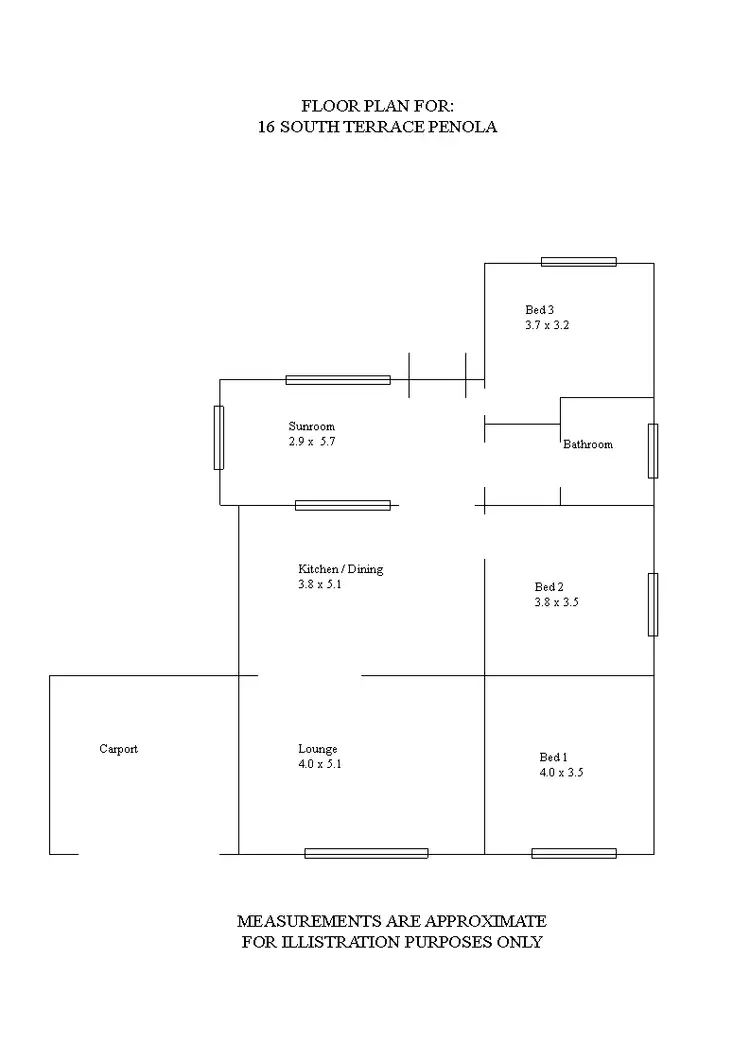 Floorplan of Homely house listing, 16 South Terrace, Penola SA 5277