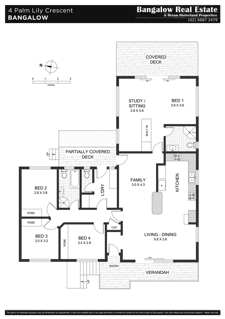 Floorplan of Homely house listing, 4 Palm Lily Crescent, Bangalow NSW 2479