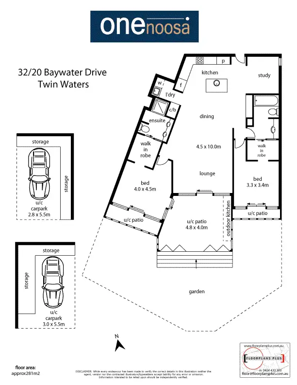 Floorplan of Homely unit listing, 32/20 Baywater Drive St, Twin Waters QLD 4564