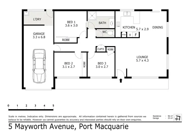 Floorplan of Homely house listing, 5 Mayworth Ave, Port Macquarie NSW 2444