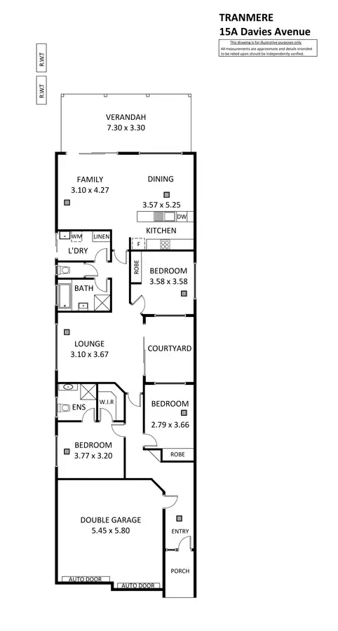 Floorplan of Homely house listing, 15A Davies Avenue, Tranmere SA 5073