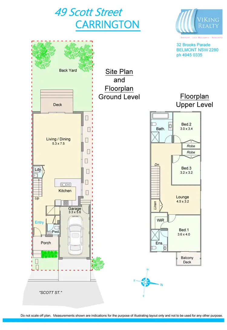 Floorplan of Homely townhouse listing, 49 Scott St, Carrington NSW 2294