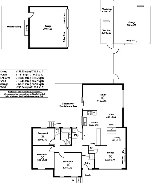 Floorplan of Homely house listing, 1 Lake View Cresent Street, Highbury SA 5089