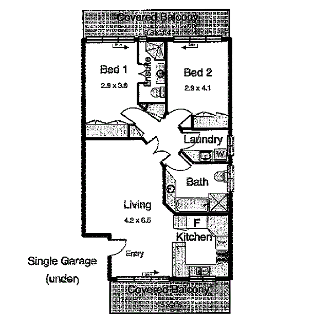 Floorplan of Homely unit listing, 9/41 Devoy Street, Ashgrove QLD 4060