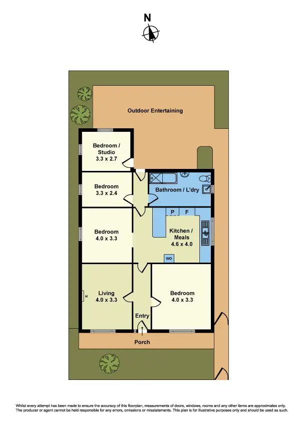 Floorplan of Homely house listing, 76 Castlemaine Street, Yarraville VIC 3013