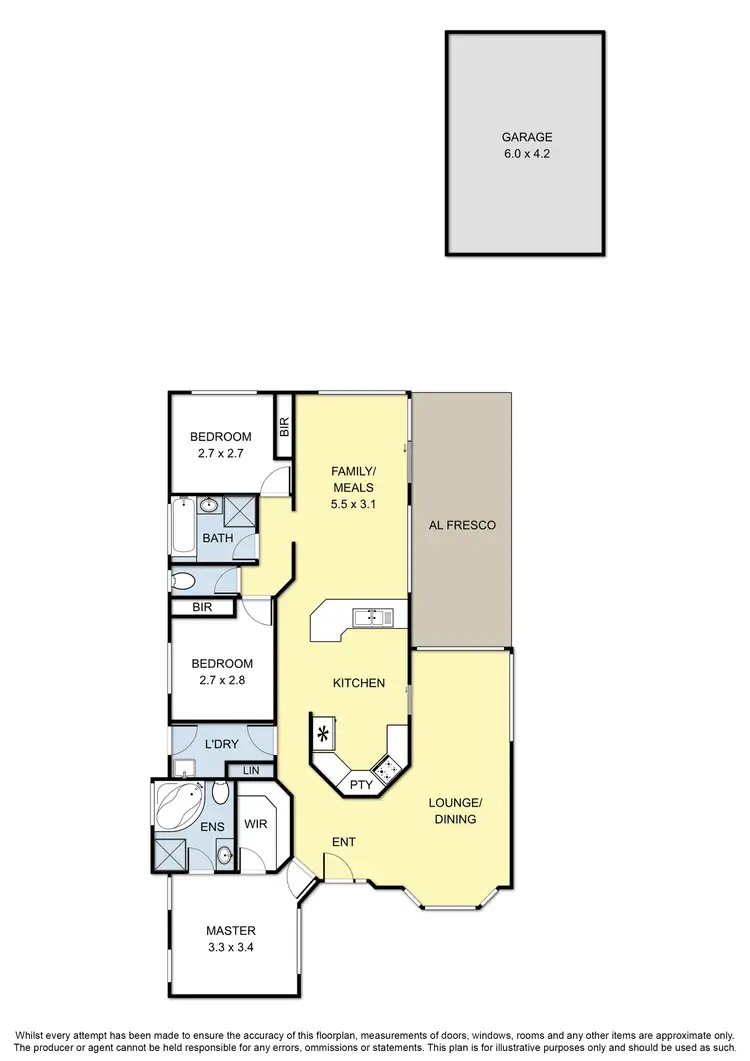 Floorplan of Homely house listing, 15 Rocklea Crescent, Skye VIC 3977