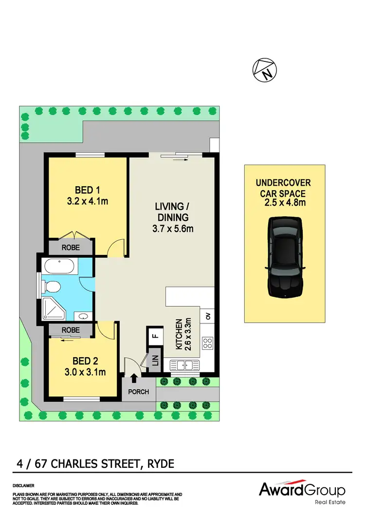 Floorplan of Homely villa listing, 4/67 Charles Street, Ryde NSW 2112