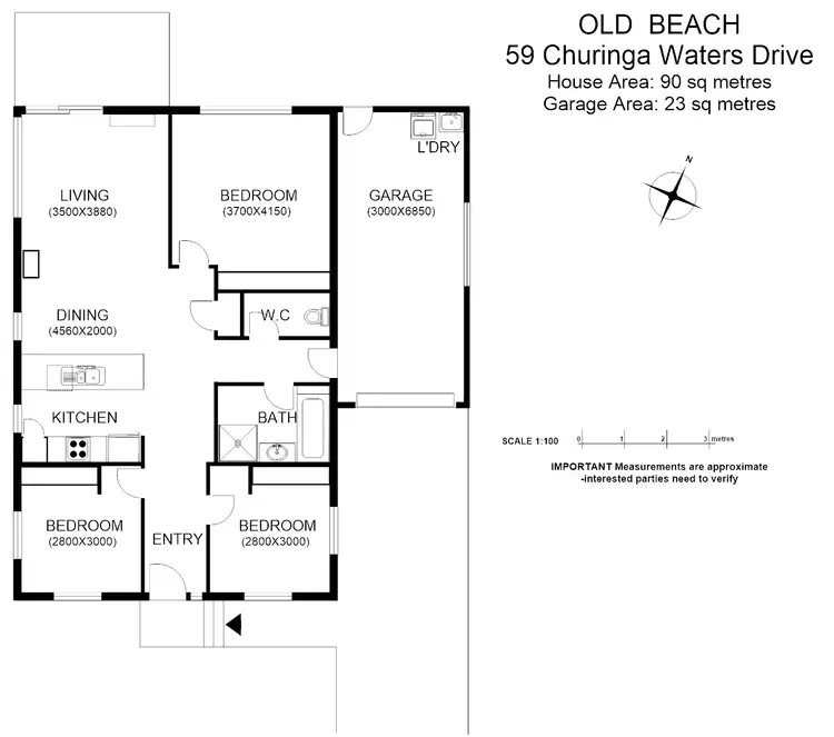 Floorplan of Homely house listing, 59 Churinga Waters Dr, Old Beach TAS 7017