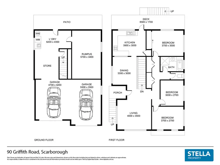 Floorplan of Homely house listing, 90 Griffith Road, Scarborough QLD 4020