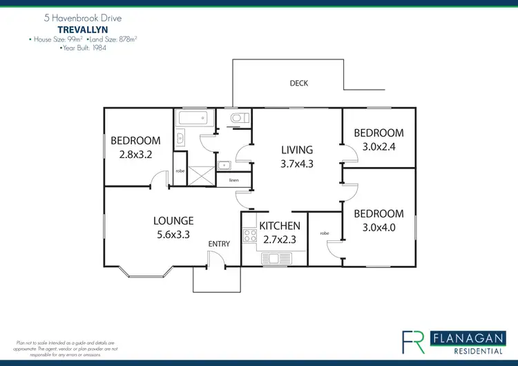 Floorplan of Homely house listing, 5 Havenbrook Drive, Trevallyn TAS 7250