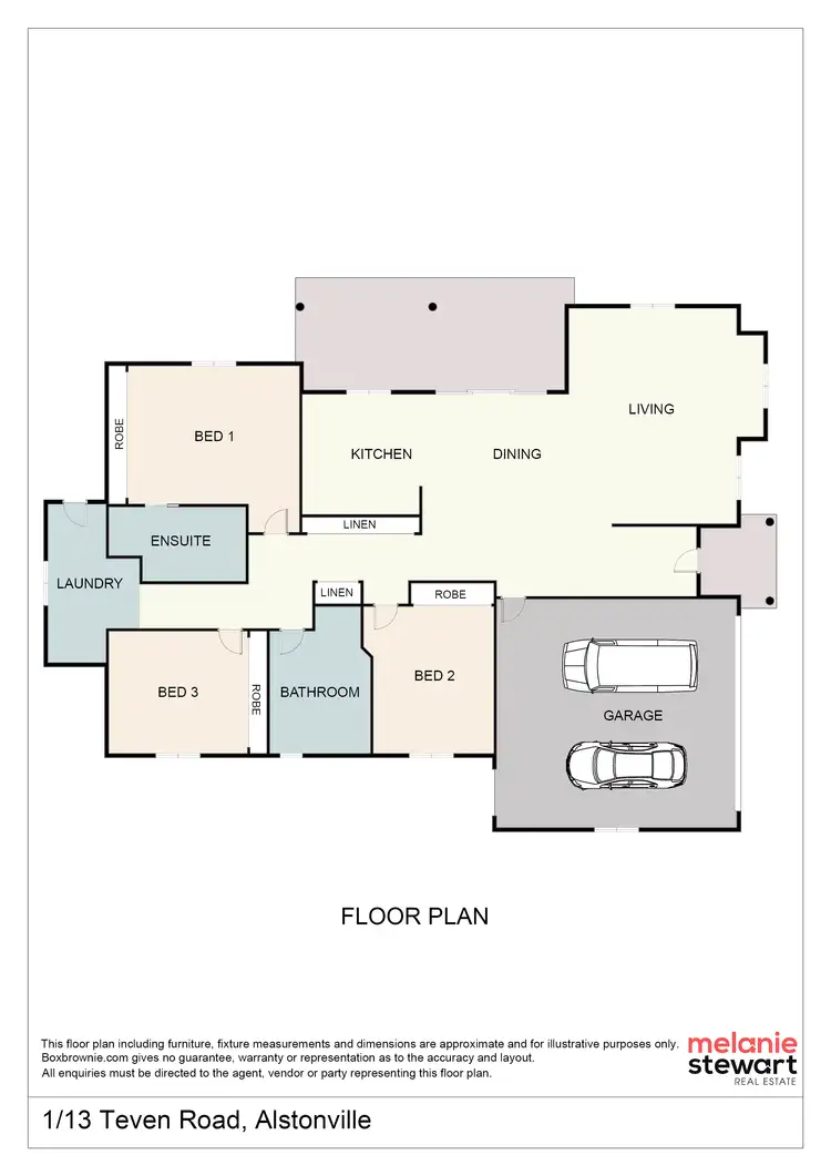 Floorplan of Homely house listing, 1/13 Teven Rd, Alstonville NSW 2477