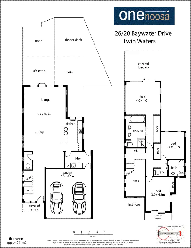 Floorplan of Homely house listing, 26/20 Baywater Drive St, Twin Waters QLD 4564
