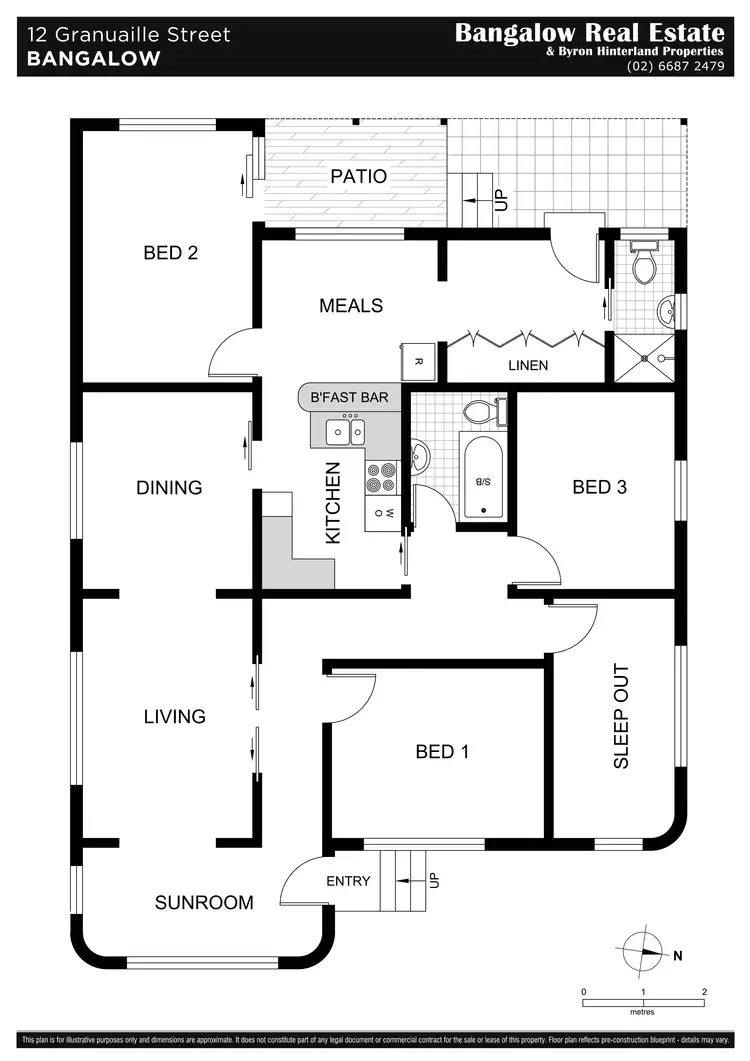 Floorplan of Homely house listing, 12 Granuaille Road, Bangalow NSW 2479