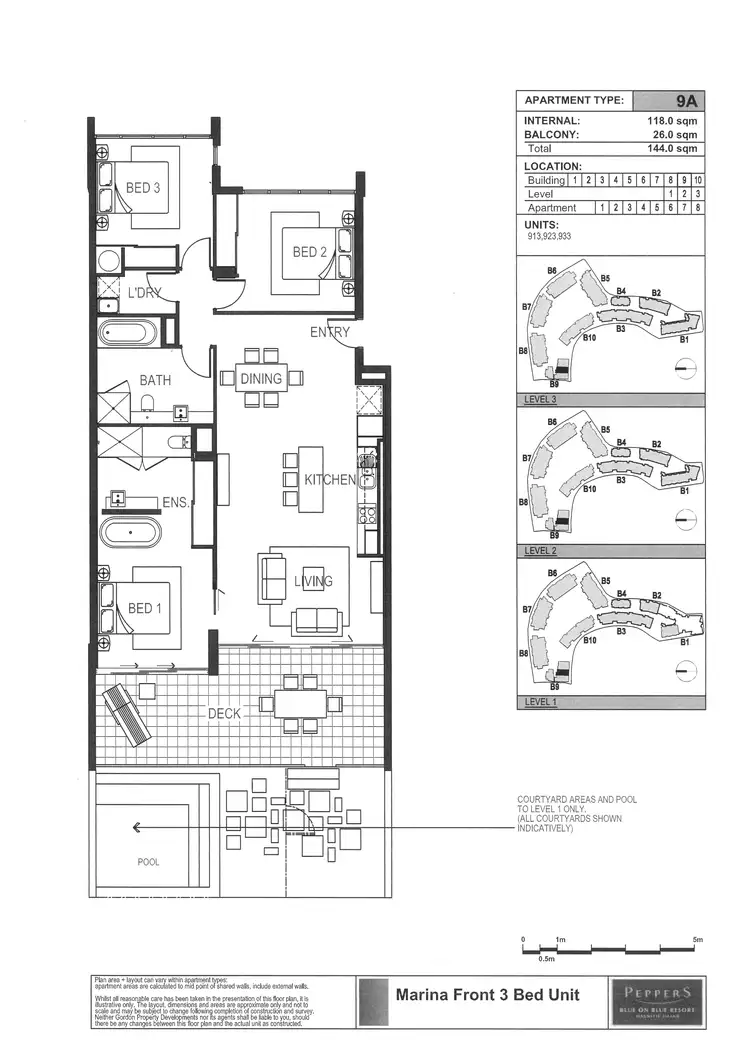 Floorplan of Homely apartment listing, 923/123 Sooning St (Blue On Blue), Nelly Bay QLD 4819