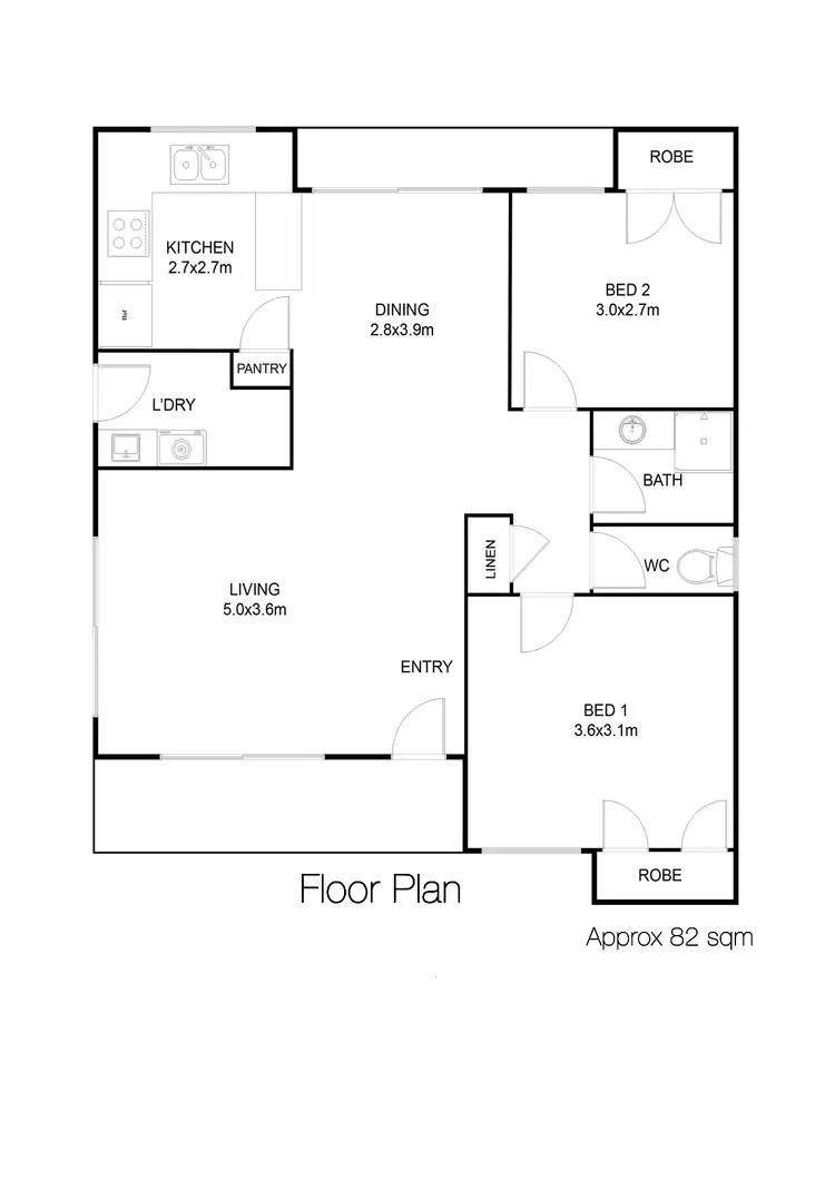 Floorplan of Homely villa listing, 37/186 Twickenham Drive, Kingsley WA 6026