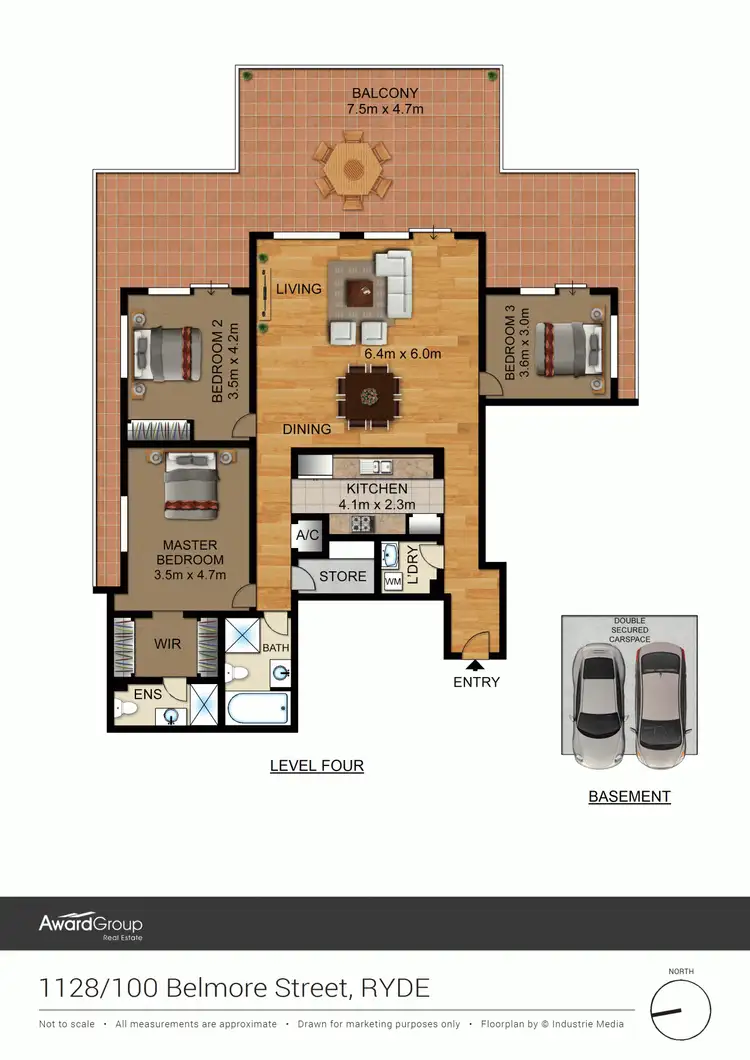 Floorplan of Homely unit listing, 1128/100 Belmore Street, Ryde NSW 2112
