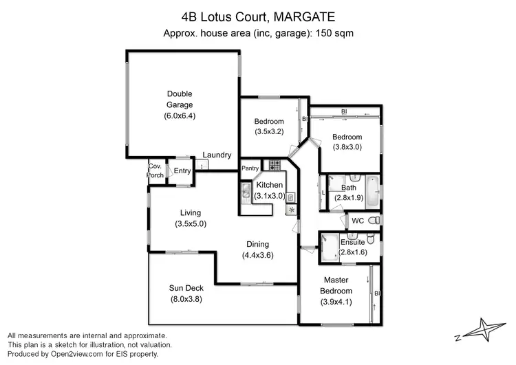 Floorplan of Homely house listing, 4a Lotus Ct, Margate TAS 7054