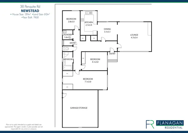 Floorplan of Homely house listing, 38 Penquite Road, Newstead TAS 7250
