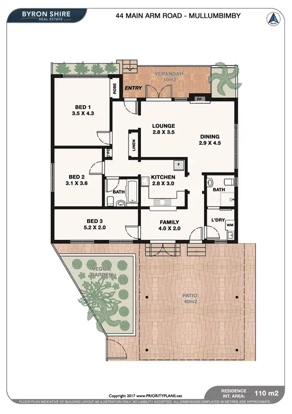 Floorplan of Homely house listing, 44 Main Arm Rd, Mullumbimby NSW 2482