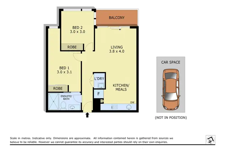 Floorplan of Homely unit listing, 2202/22-24 Jane Bell Lane, Melbourne VIC 3000