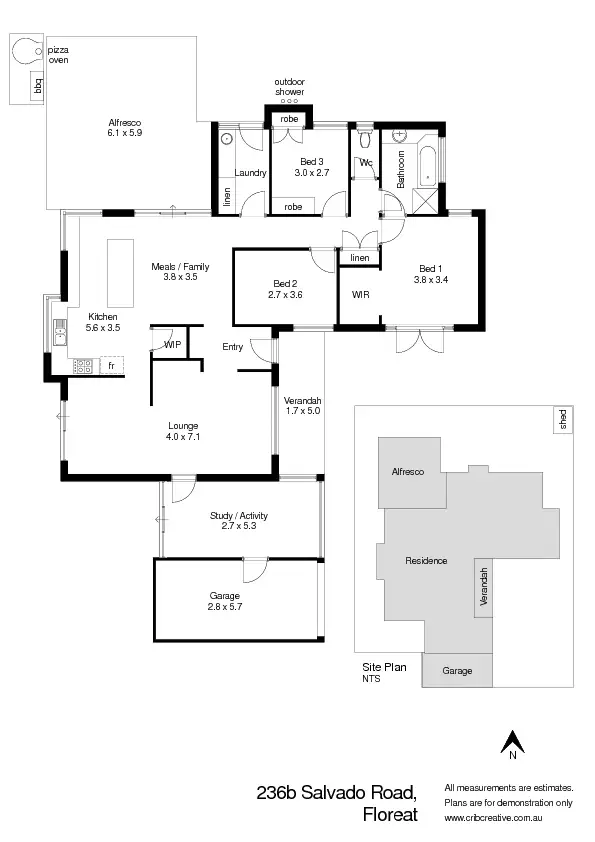 Floorplan of Homely house listing, 236B Salvado Road, Floreat WA 6014