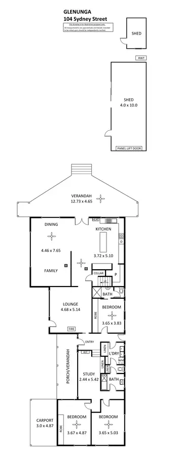 Floorplan of Homely house listing, 104 Sydney Street, Glenunga SA 5064