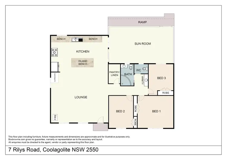 Floorplan of Homely house listing, 7 Rilys Rd, Coolagolite NSW 2550