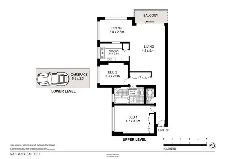 Floorplan of Homely apartment listing, 5/17 Ganges Street, West End QLD 4101