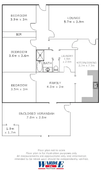Floorplan of Homely house listing, 15 Barr Street, Redhill SA 5521