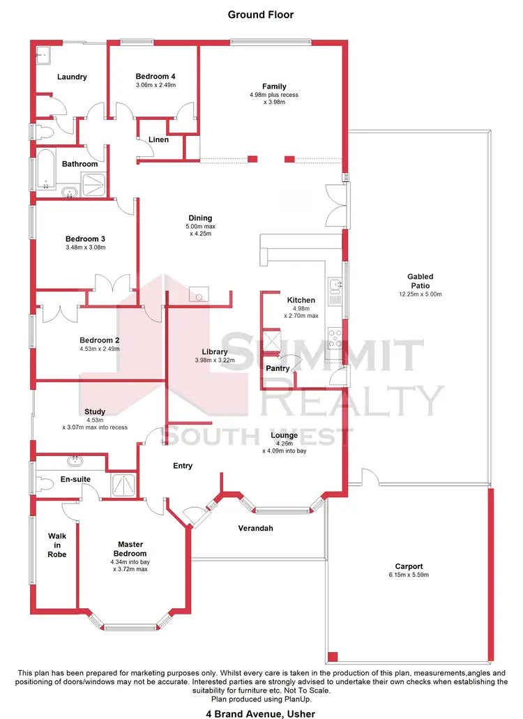 Floorplan of Homely house listing, 4 Brand Avenue, Usher WA 6230