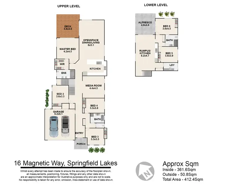 Floorplan of Homely house listing, 16 Magnetic Way, Springfield Lakes QLD 4300