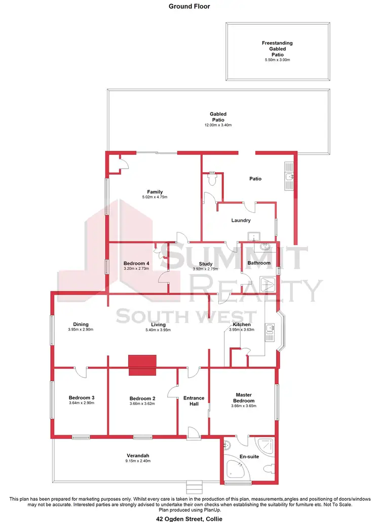 Floorplan of Homely house listing, 42 Ogden Street, Collie WA 6225