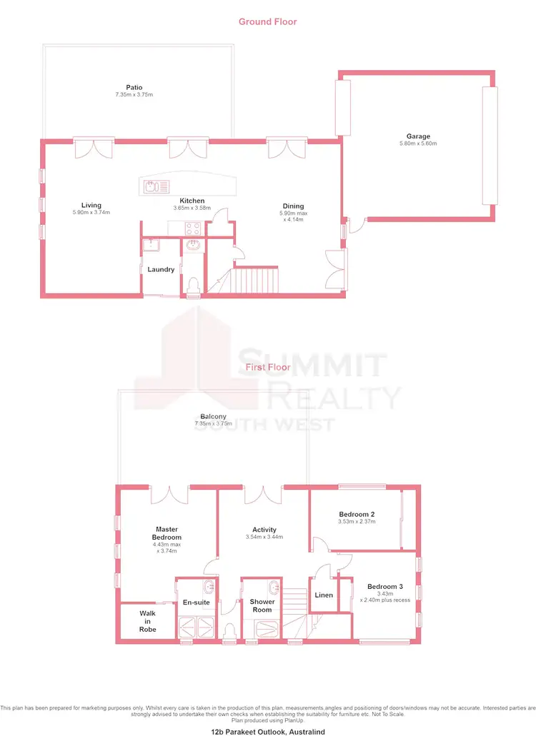 Floorplan of Homely unit listing, 12B Parakeet Outlook, Australind WA 6233