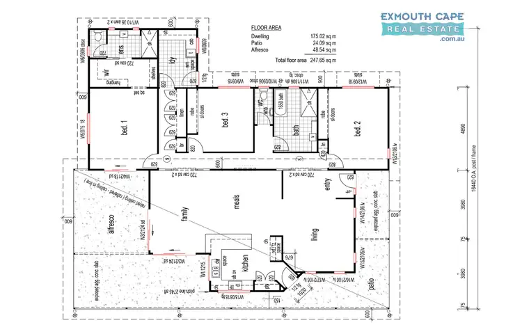 Floorplan of Homely house listing, 7 Grayling Way, Exmouth WA 6707