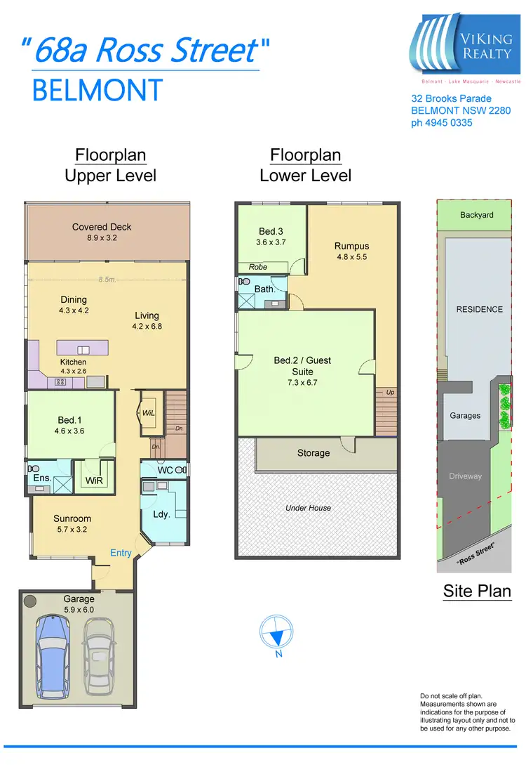 Floorplan of Homely unit listing, 68A Ross Street, Belmont NSW 2280