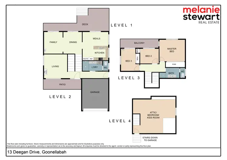 Floorplan of Homely house listing, 13 Deegan Drive, Goonellabah NSW 2480