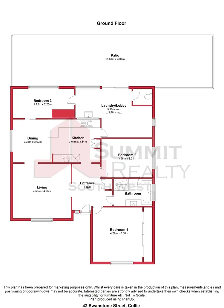 Floorplan of Homely house listing, 42 Swanstone Street St, Collie WA 6225