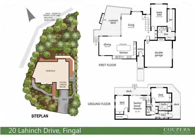 Floorplan of Homely house listing, 20 Lahinch Dr, Fingal VIC 3939