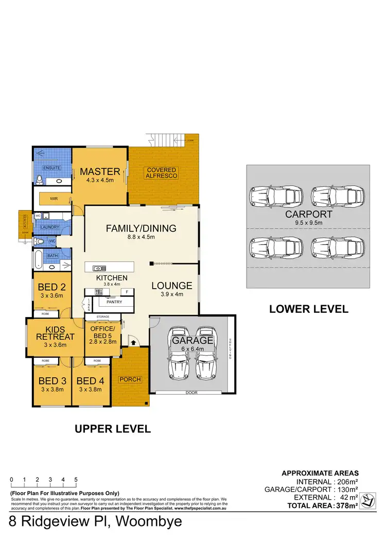 Floorplan of Homely house listing, 8 Ridgeview Pl, Woombye QLD 4559