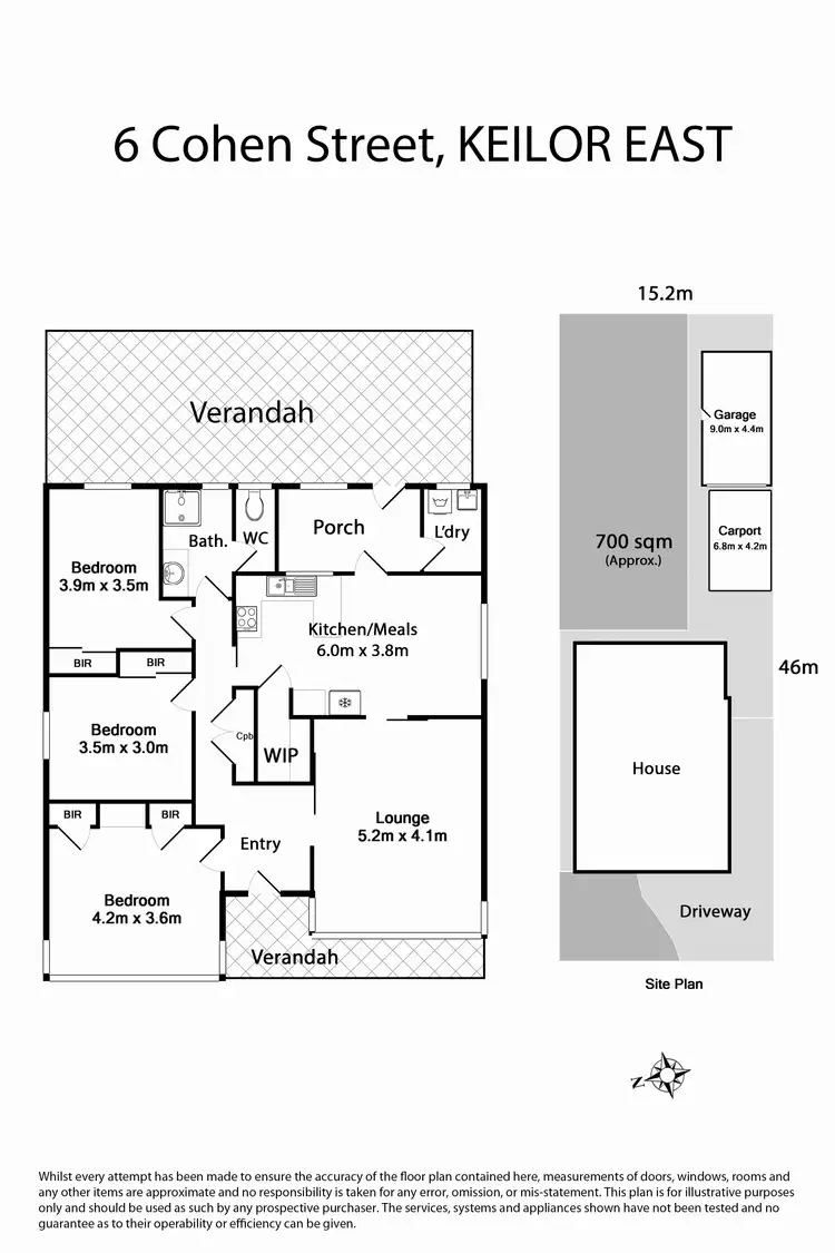 Floorplan of Homely house listing, 6 Cohen Street, Keilor East VIC 3033